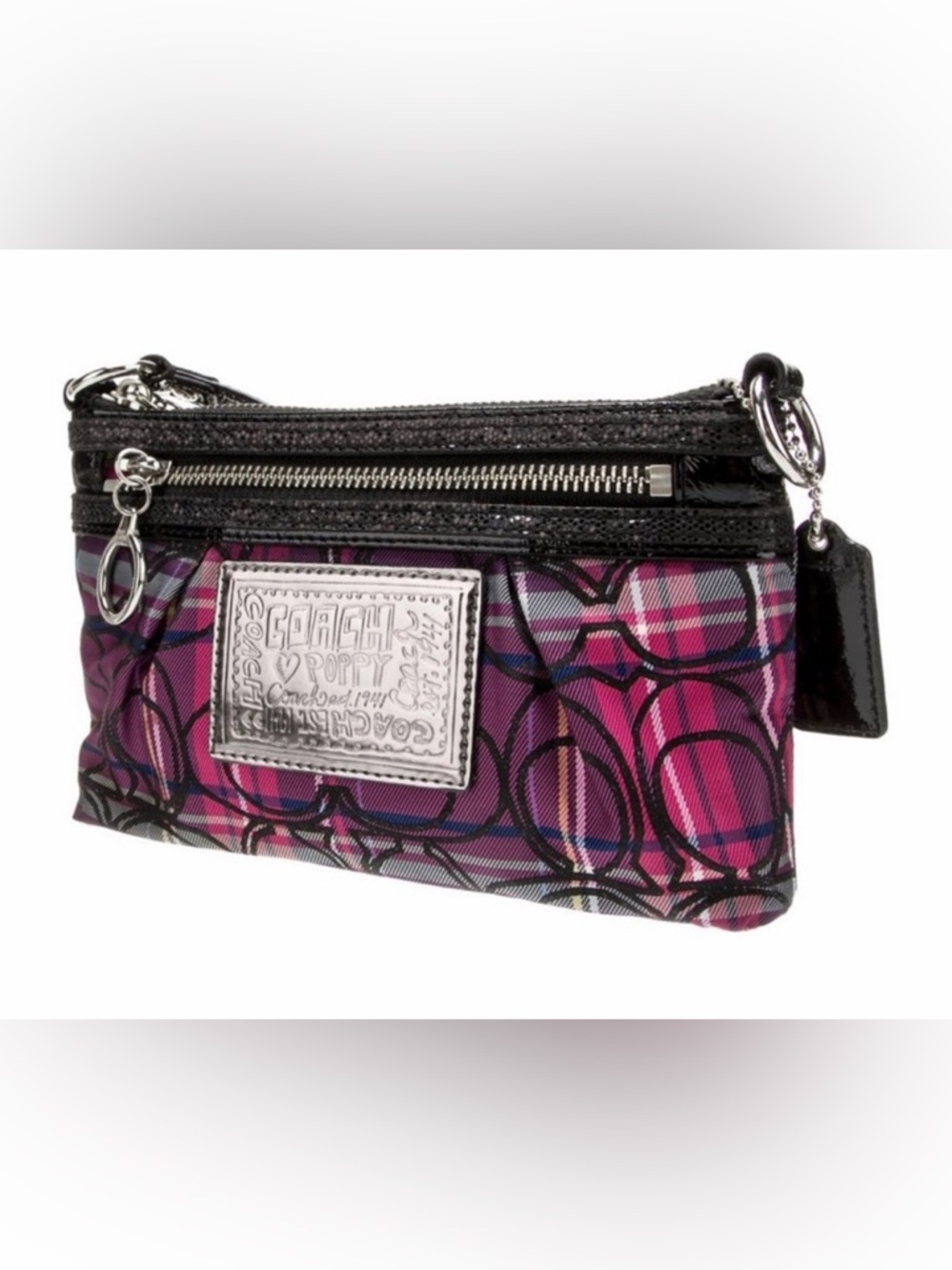 Y2K COACH POPPY TARTAN MINI BAG - LIKE NEW